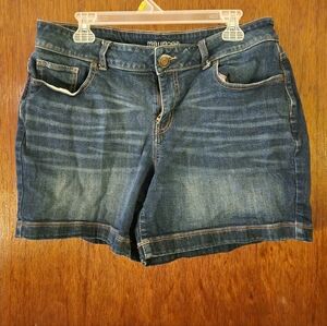 Maurices Dark Blue Jean Shorts